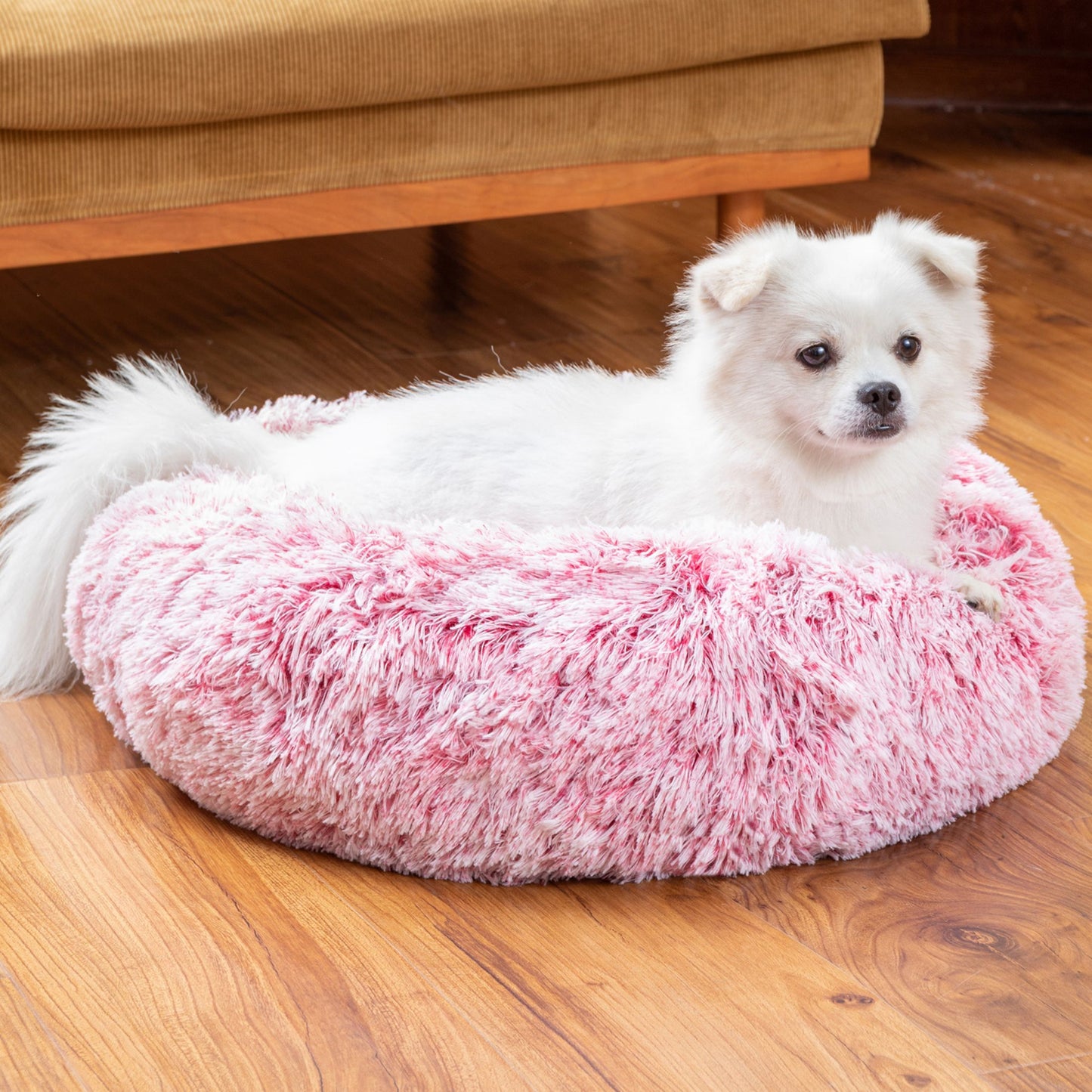 FurBuddy Fluffy Donut Calming Pet Bed