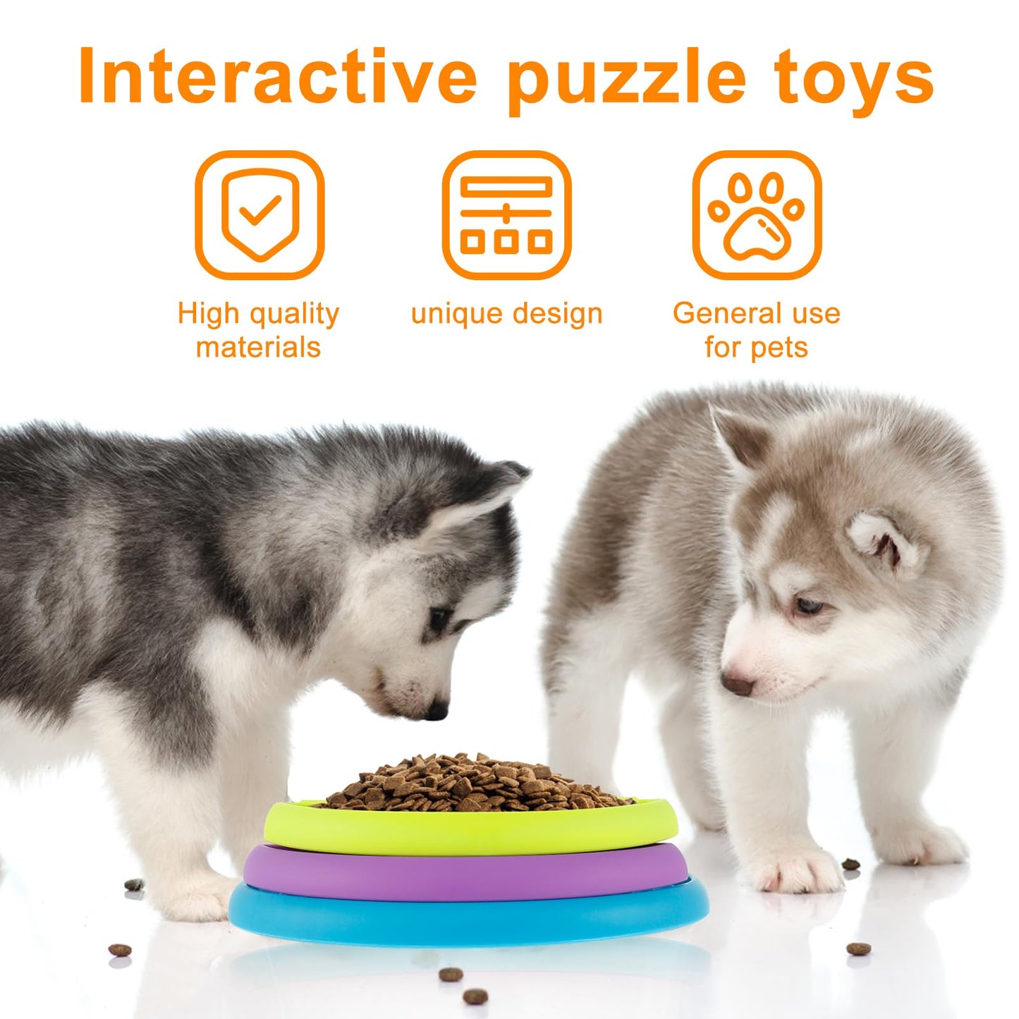 Easy to clean food-safe puzzle feeder