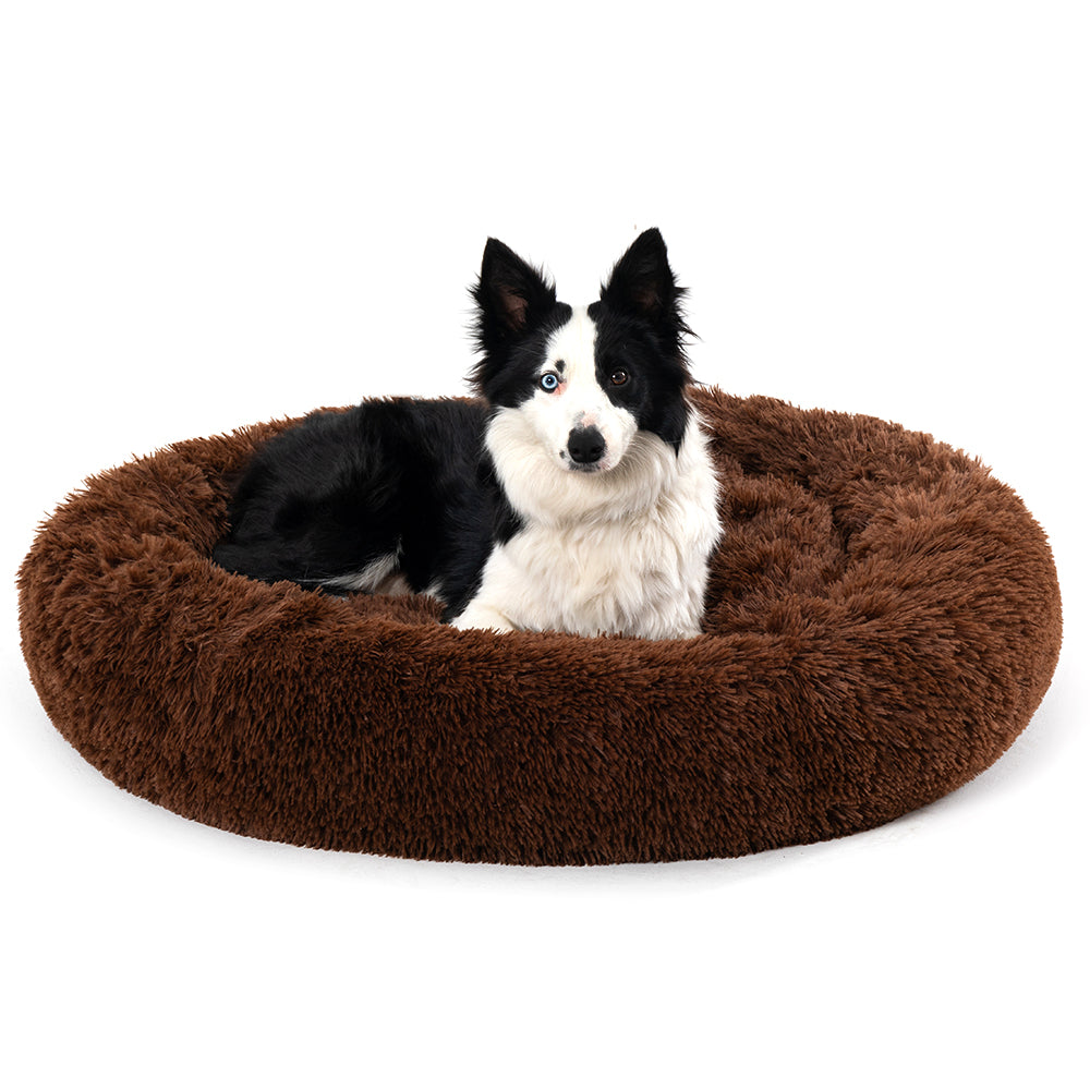 FurBuddy Fluffy Donut Calming Pet Bed