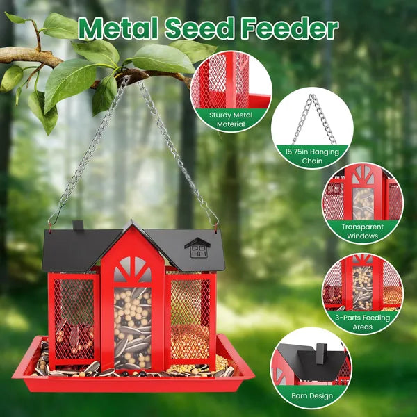 FurBuddy Metal Hanging Bird Feeder