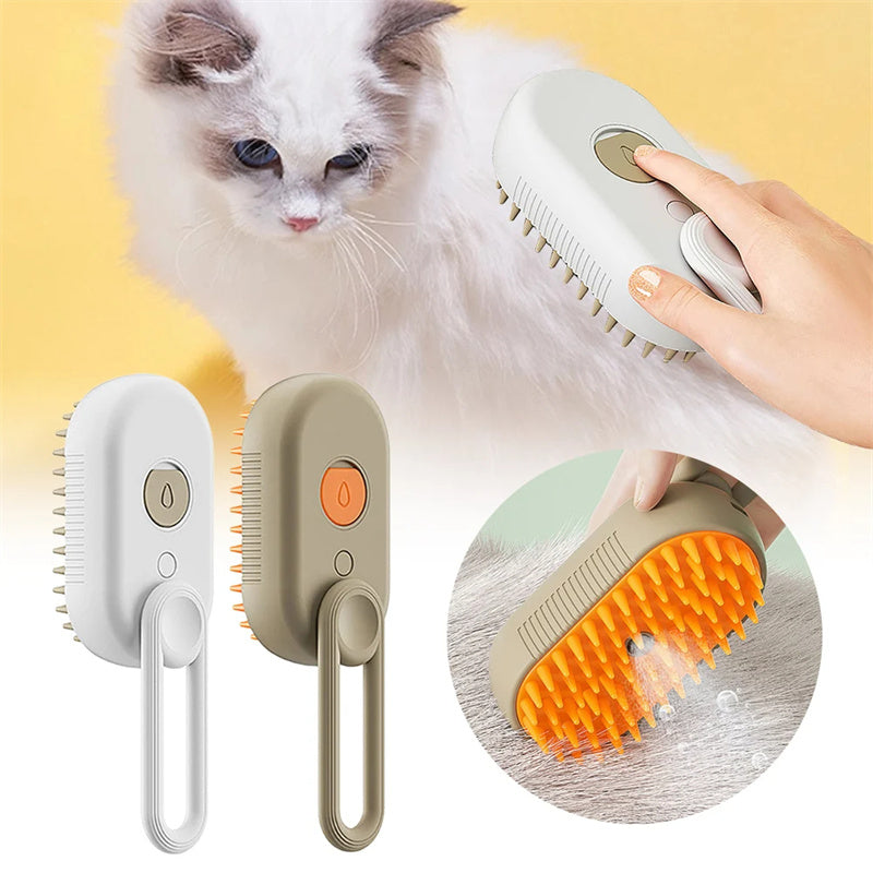 FurBuddy 3-in-1 Steam Spray Grooming Brush