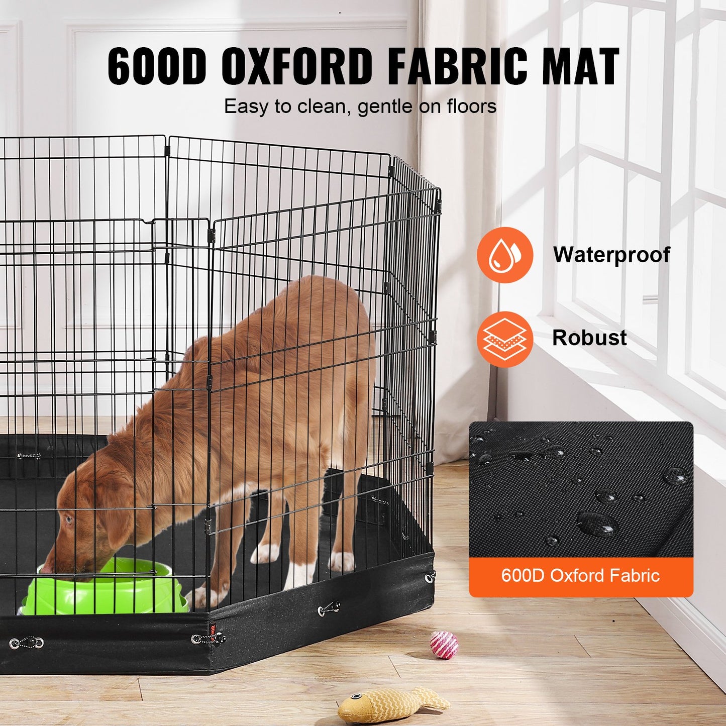 FurBuddy Dog Playpen 8 Panel Foldable