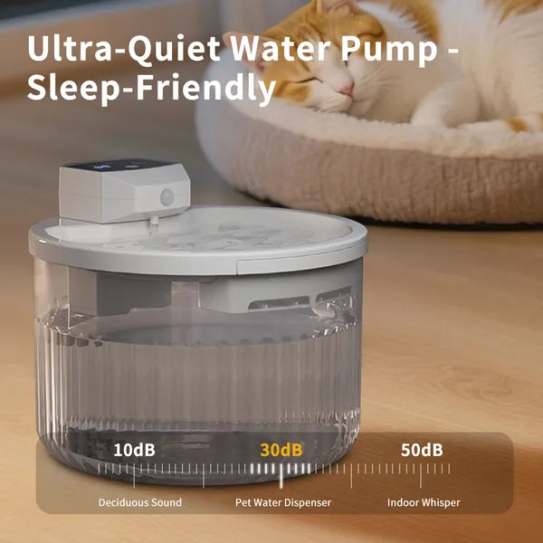 Automatic pet water fountain no daily refills needed
