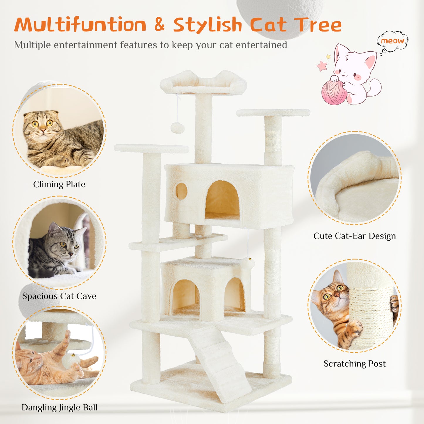 FurBuddy Multi-Functional Cat Tree