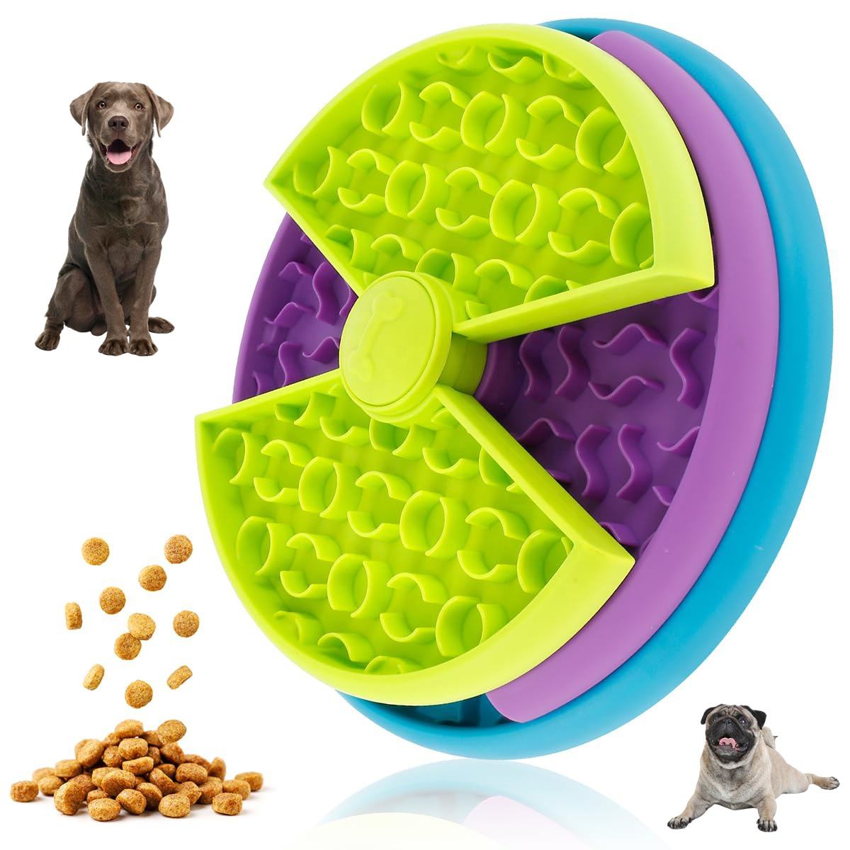 3-in-1 pet feeder with lick mat for anxiety relief