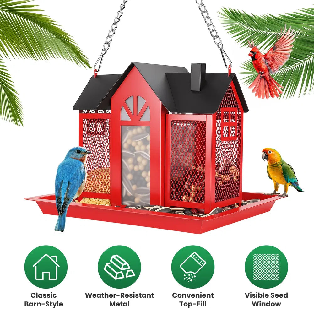 FurBuddy Metal Hanging Bird Feeder