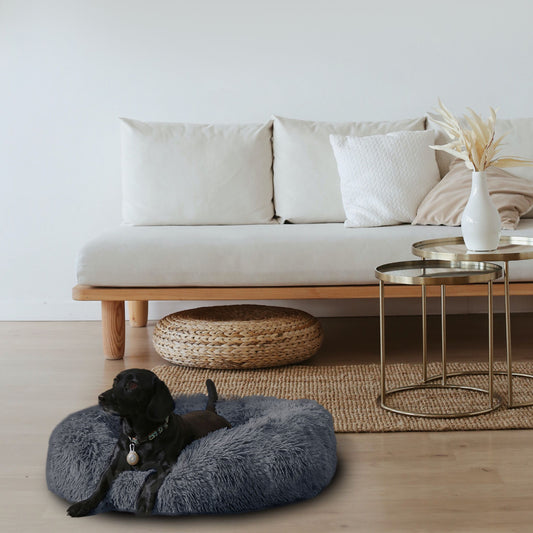 FurBuddy Fluffy Donut Calming Pet Bed