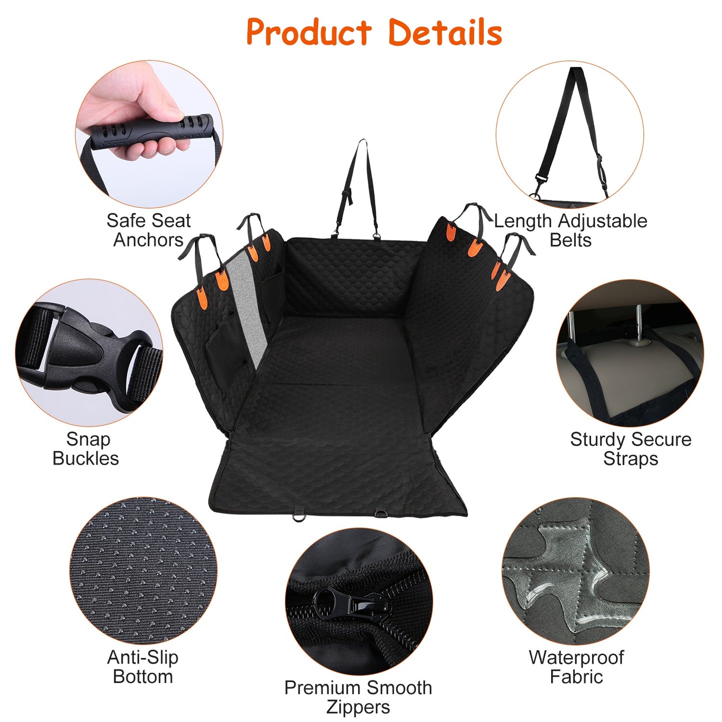 FurBuddy Waterproof Dog Car Seat Cover