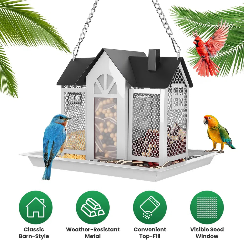 FurBuddy Metal Hanging Bird Feeder