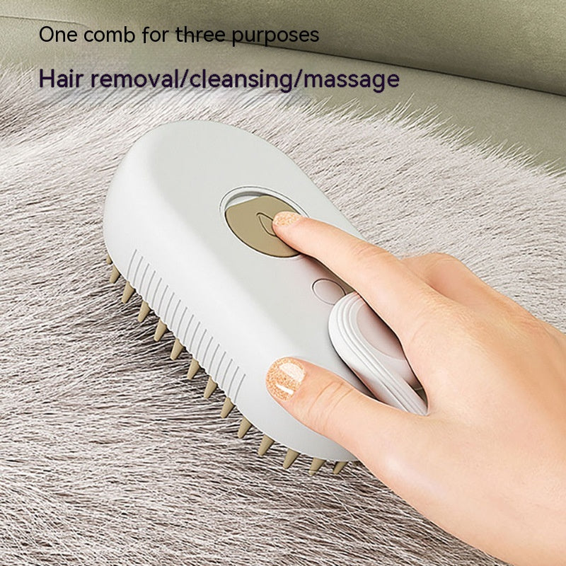 FurBuddy 3-in-1 Steam Spray Grooming Brush
