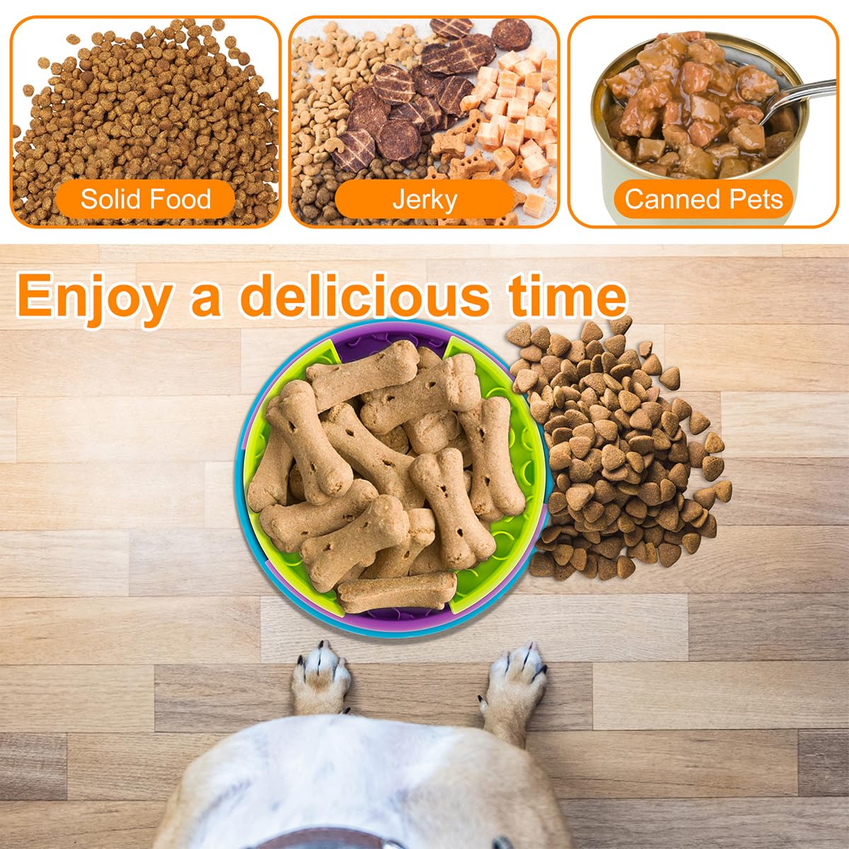 Pet enrichment feeder reducing boredom